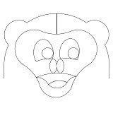 animal clamshell monkey 001